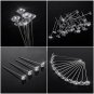 Sparkle Diamond Pins Crystal Head Flower Wedding Hair Jewelry Decoration Crafts