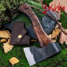 Handmade Viking Axe Forest Hunting Camping Hatchet Woodworking Tool Hiking Axes