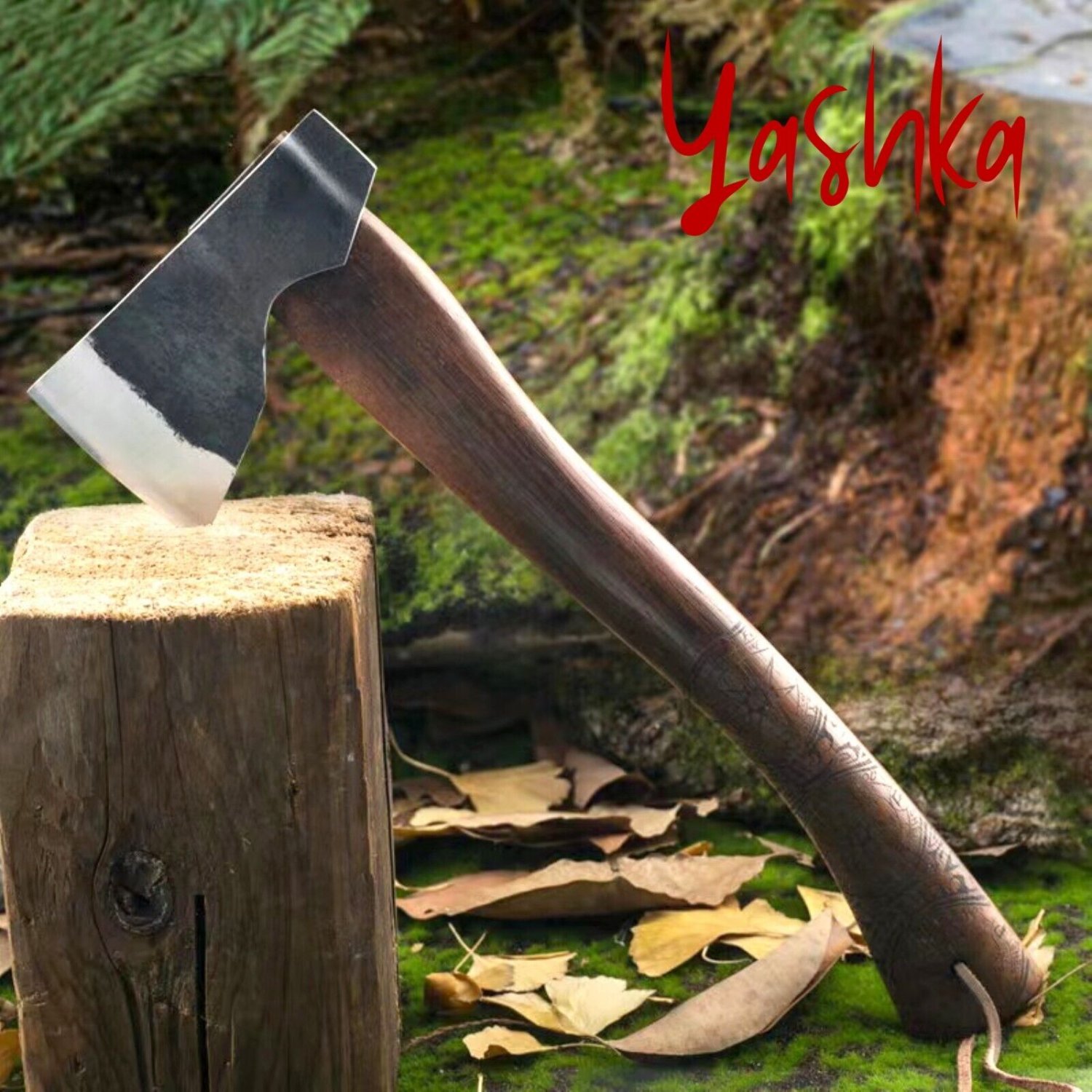 Viking Axe Forest Hunting Hatchet Woodworking Tool Hiking Axes Throwing