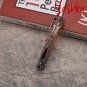 Hunting Knife M390 Folding Blade Outdoor Camping Fishing Tools Leather Scabbard