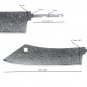 Chef Knife Blank Blade 8" Butcher Knife Billet Custom Knife Making Home Hobby