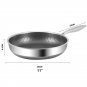 Stainless Steel Frying Pan Nonstick Honeycomb Coating Cookware Home Kitchen Tool