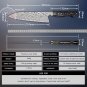 Japanese Damascus Kiritsuke Knife Chef Kitchen Sashimi Tool Gold Foil Design NEW