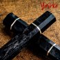 Premium Wa handle Octagonal Replacement Knife Handles Black Carbon Fiber Design