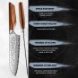 Damascus Kitchen Knife Japanese Santoku Knives Home Kitchen Cuting Slicing Tool