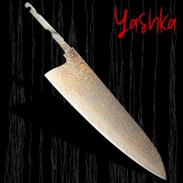 Chef Knife Blank Japanese Gyuto Blade Shape Cu Mai Steel Home Hobby DIY Knives