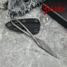 Hunting Knife Fixed Blade 440C Kydex Sheath Home Outdoor Travel BBQ Cutting Tool