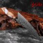 Damascus Kitchen Knife Chef Cutting Butcher Home Cutlery Tool Unique Design New