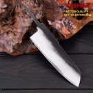 Chef knife Blank Japanese Santoku Blade Shape DIY Custom Knife Craft Supplies