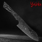 Santoku Knife Blank DIY Kit Custom Kitchen Knife Making Black Blade Crafting New Santoku Knife Blank DIY Kit Custom Kitchen Knife Making Black Blade Crafting New