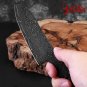Santoku Knife Blank DIY Kit Custom Kitchen Knife Making Black Blade Crafting New