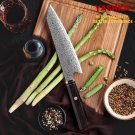 Japanese Kiritsuke Knife 8 Inch Damascus Blade Chef Kitchen Tool Cutlery Cooking
