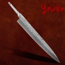 DIY Japanese Yanagiba Knife Blank 10.5 Inch Damascus Blade Single Bevel Billet