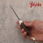 Hunting Knife Fixed Blade Home Outdoor BBQ Camping Travel Tool Leather Scabbard
