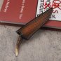 Hunting Knife Fixed Blade Home Outdoor BBQ Camping Travel Tool Leather Scabbard