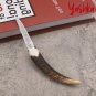 Hunting Knife Fixed Blade Home Outdoor BBQ Camping Travel Tool Leather Scabbard