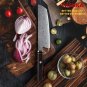 Japanese Nakiri Knife 7 Inch Damascus Blade Chef Kitchen Vegetables Cutting Tool