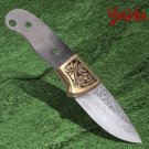 Mini Hunting Knife Billet Fixed Blank Blade DIY Cutting Home Outdoor BBQ Tool