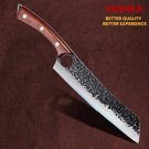 Chef Knife Hammered Blade Fish  Meat Beef Poultry Cleaver Butcher Cutting Tool