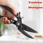 Kitchen Knife Scissors Titanium Stainless Steel Chicken Duck Fish Bone Shears