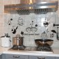 Kitchen wall sticker pack sweet food PVC Water proof decoration Restaurant Decal Wallpapers