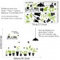 Potted plant green Wall Stickers Living Bedroom Home Decoration Decals Beautiful Sticker