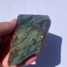 Thick Cut High Flash LABRADORITE Polished Specimen Slab #23