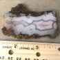 Agua Nueva Agate, Nice Ghost Fortification Pink White Mexico 1.3 ozs