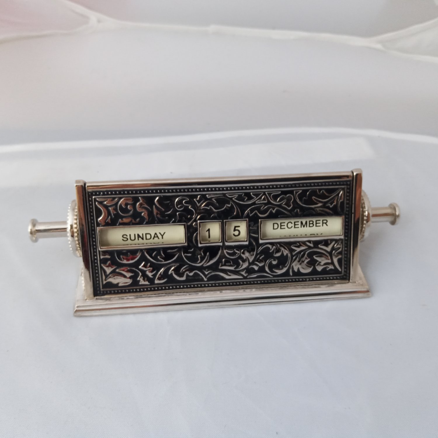 Perpetual Desk Calendar - a stylish accessory always know the day and date .