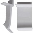 8 Table Rim Clips 3/4'' x 1-9/16'' - Helps Support Glass Tabletops