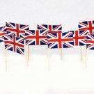 100 British 2.5'' Mini-Flag Toothpicks 100 British 2.5'' Mini-Flag Toothpicks