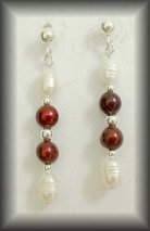 Silver Pearl earrings