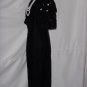 Louis Feraud bubble sleeve black velvet evening dress dinner dress Pearl Button Sleeves No. 23