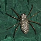 Vintage rhinestone spider Arachnid Needs work 51