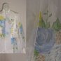Toni Todd 70s 80s Sheer Floral White Spring Summer Floor length Formal Dinner Hostess Dress No. 16