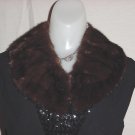 Mink Collar Detached Fur Collar Vintage Brown Collar No. 25 Mink Collar Detached Fur Collar Vintage Brown Collar No. 25