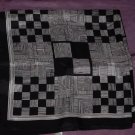 Vintage black and white geometric Scarf 53 Vintage black and white geometric Scarf 53
