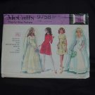 Vintage Wedding Dress Used McCall's 9758 Wedding Gown Bridesmaid Dress Misses 12, 1969 No. 193 Vintage Wedding Dress Used McCall's 9758 Wedding Gown Bridesmaid Dress Misses 12, 1969 No. 193