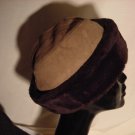 Mens hat Gerb of Canada Leather and fur men's hat Chocolate Brown light brown  No. 25