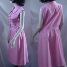Vintage Verona Knits Pink Dress 1960s, 1970s two tone one piece day dress  37
