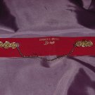 Women's Gold tone sweater Guard Textured Roses 1960s 1950s  No. 32