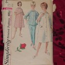 Simplicity Pattern 5205 Sz 18 Bust 38 Housecoat Robe Top and Pants Pajamas  No. 32