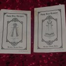 Easy Sew Designs Brown House Dolls Patterns BHD 47  BHD 267  No. 32