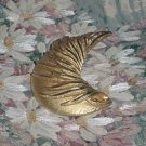 BSK Pin Vintage Crescent Goldtone Brooch Costume Jewelry #55 BSK Pin Vintage Crescent Goldtone Brooch Costume Jewelry #55