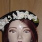 Black Straw Vintage Womens hat 1940s 1930s Union made hat