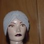 Gray Polyester Womens hat Turban ladies hat 38