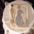 McCall's 1962 Dress Pattern 6649 size 14 1/2 Bust 35 half size dress with slim or full skirt   41