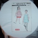 Apron pattern Advance 8843 Child's Medium vintage workshop or cobbler apron   41