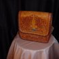 Carmel Leather Tooled Purse Handbag