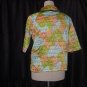 BedJacket Multi Colored Tie Dye look Bed Jacket Vintage Quilted Bed jacket  No. 26